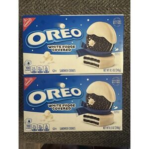 2- Oreo White Fudge Covered Cookies - 8.5 oz (Limited Edition)